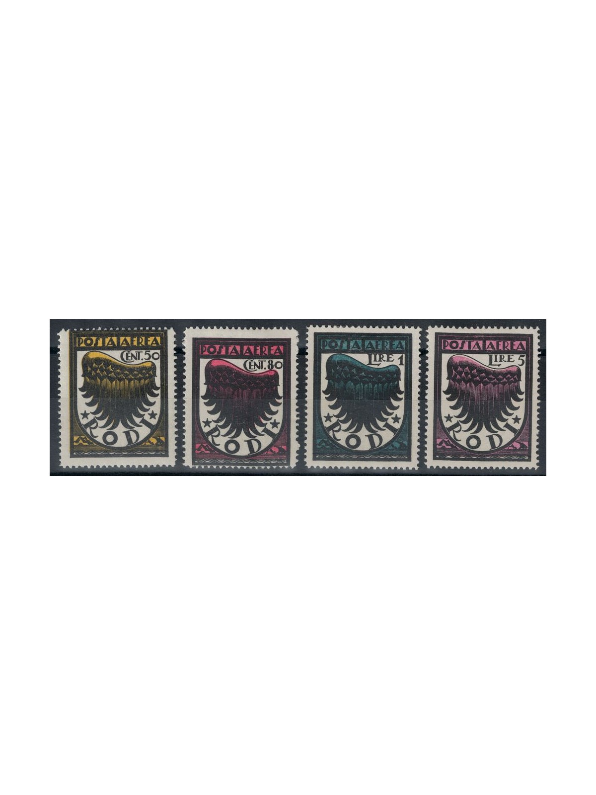EGEO 1934 Ala stilizzata (posta aerea) 4v MH*
