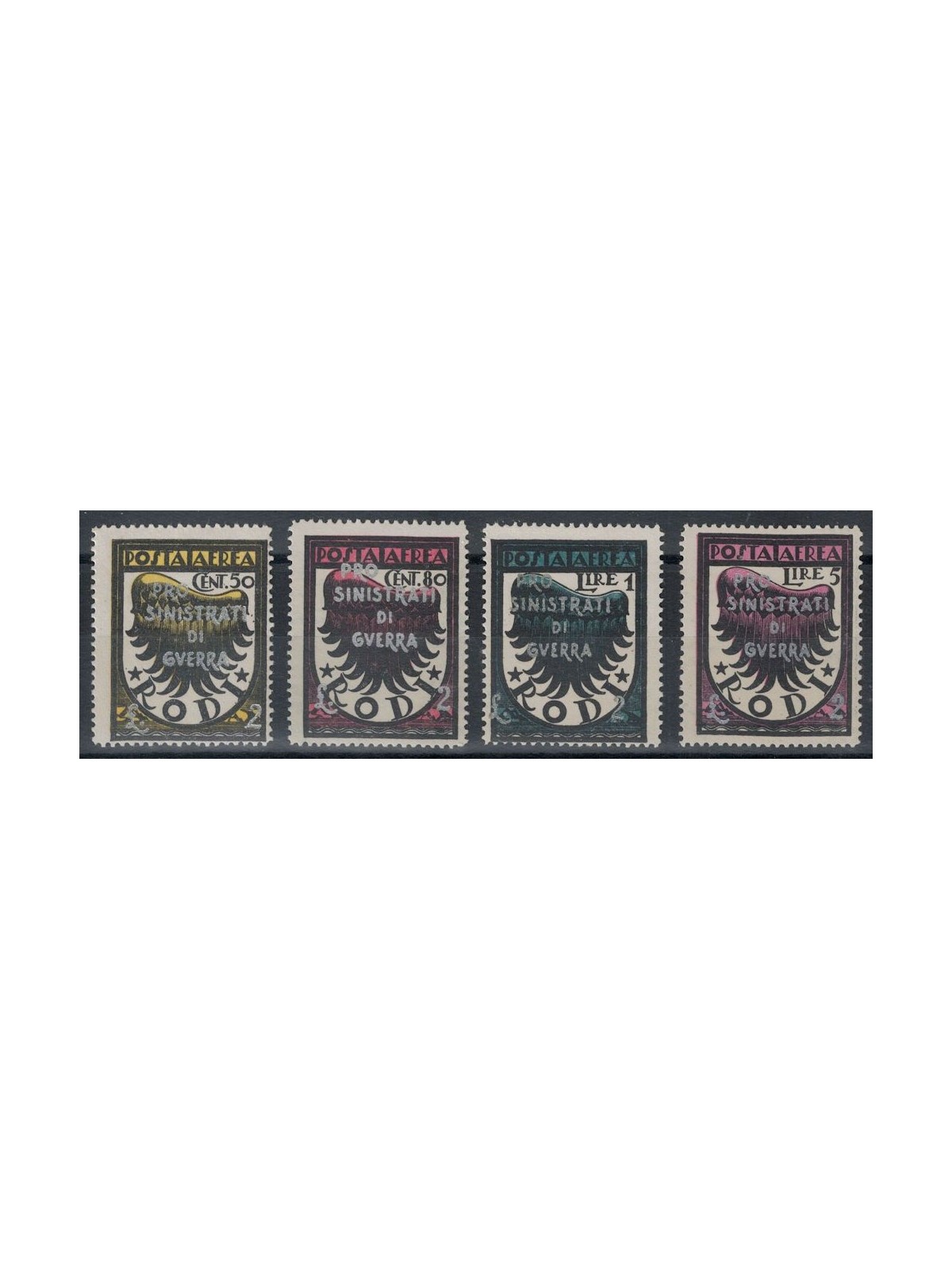 EGEO 1944 War Victims (airmail) 4v MH*