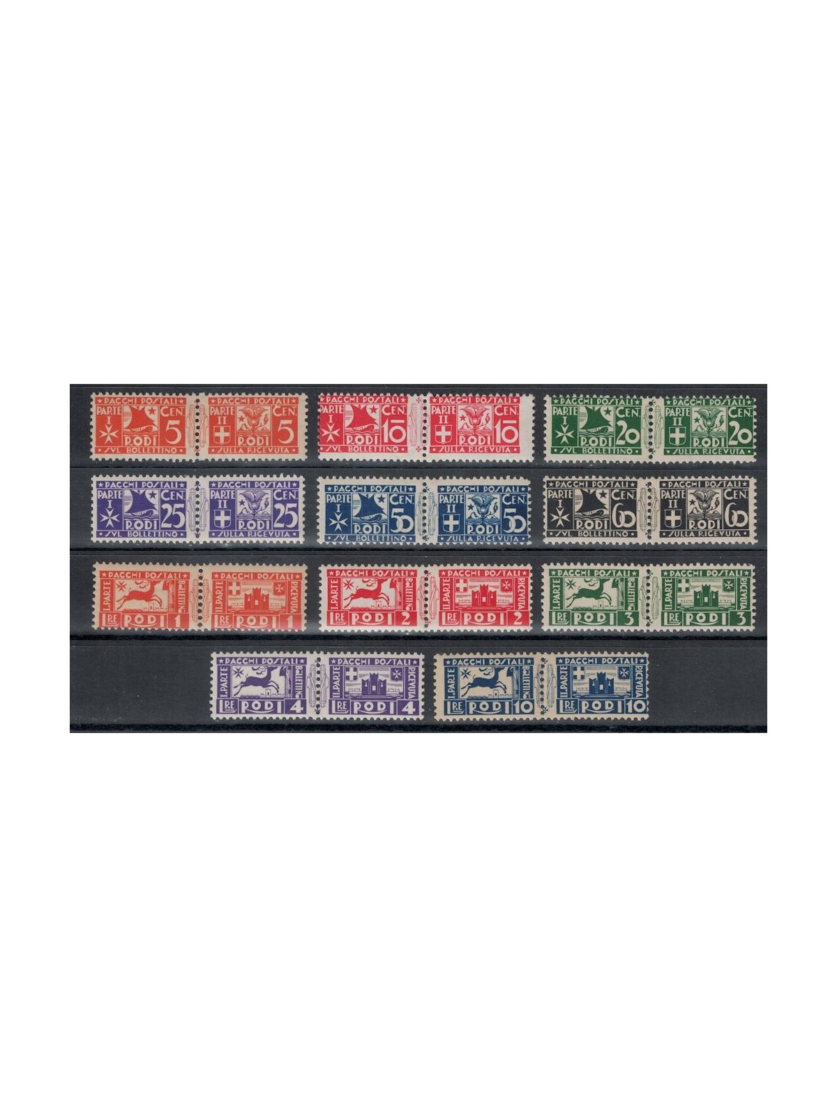 EGEO 1934 Pacchi Postali 11v MH*