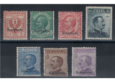 EGEO SCARPANTO 1912 Serie ordinaria 7v MH*