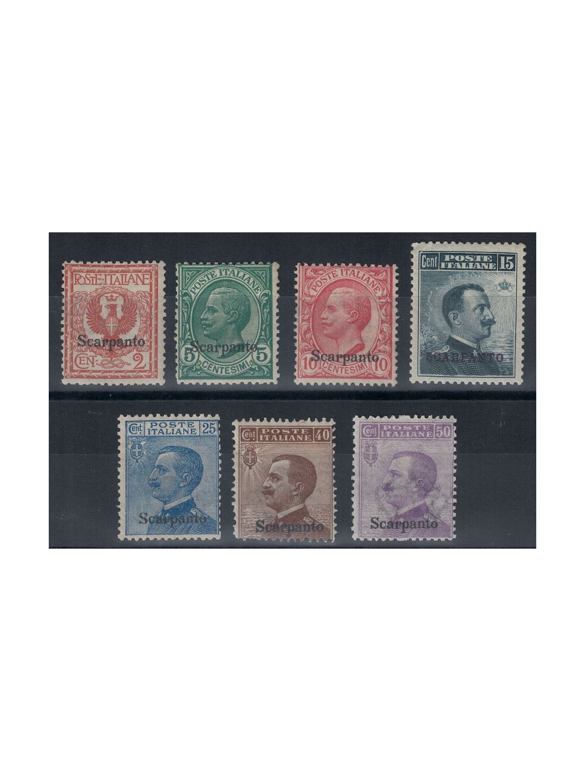 EGEO SCARPANTO 1912 Serie ordinaria 7v MH*