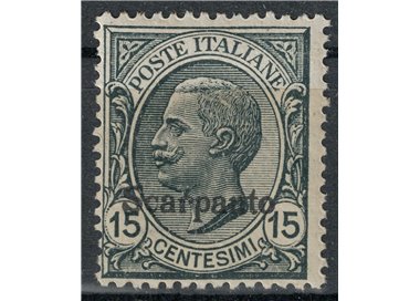 EGEO SCARPANTO 1921 15c ardesia MH*