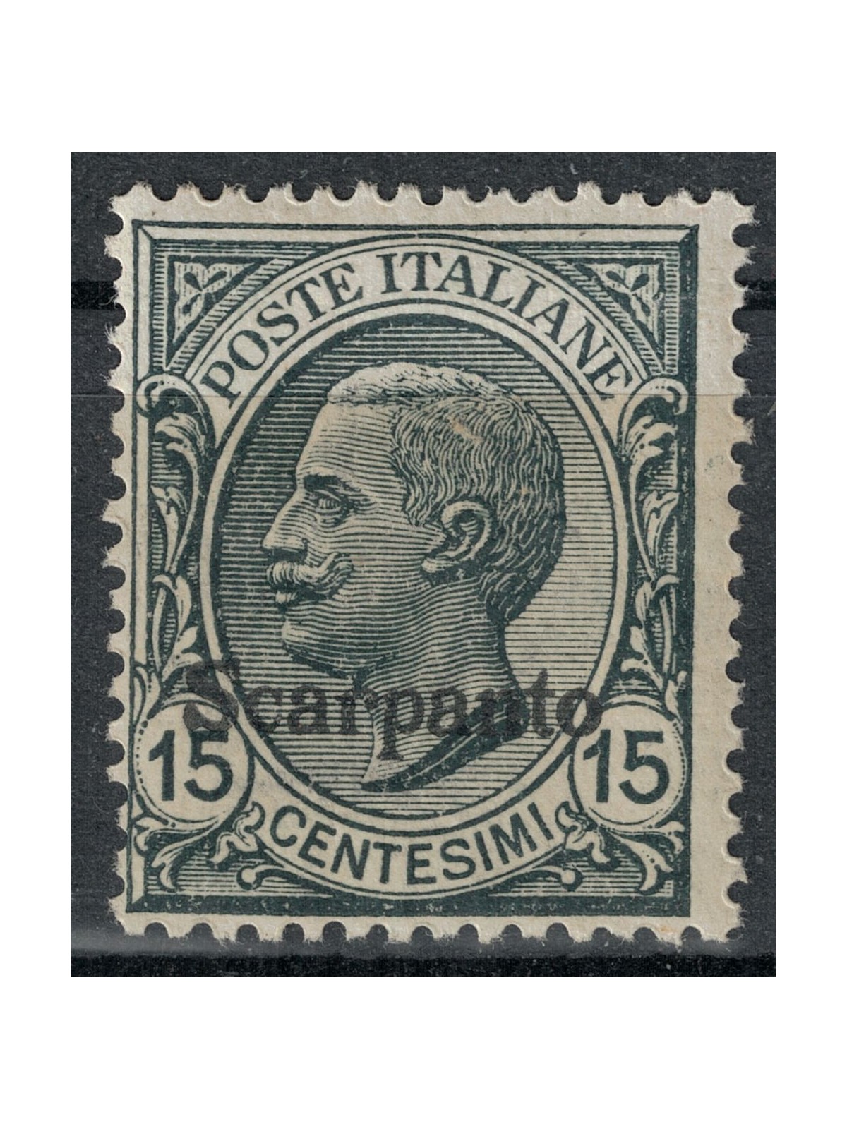 EGEO SCARPANTO 1921 15c ardesia MH*