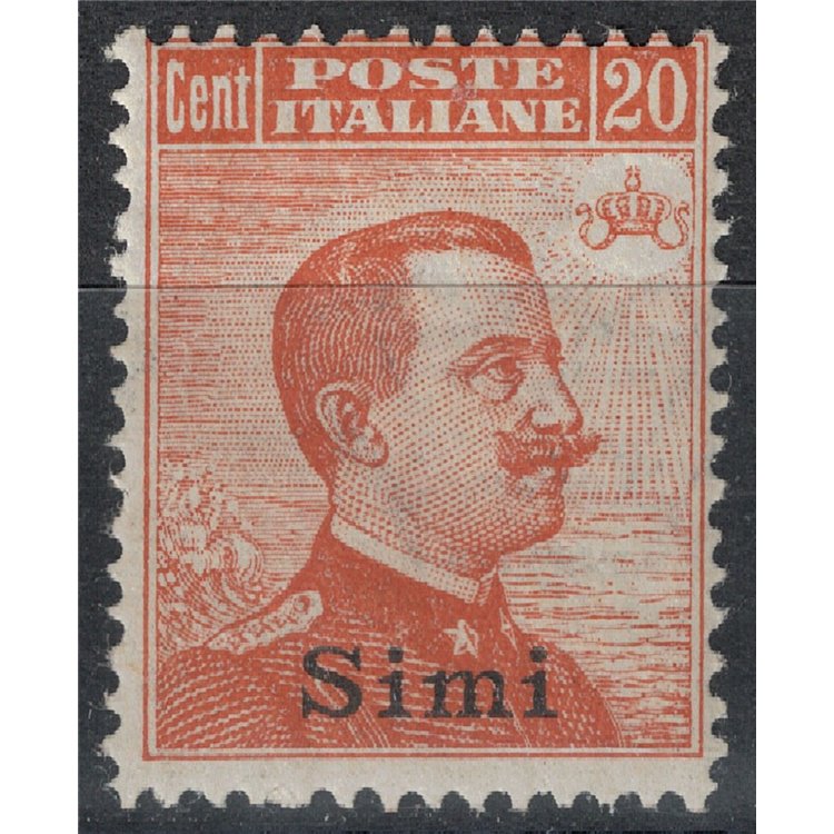 EGEO SIMI 1922 20c orange watermark crown MH*