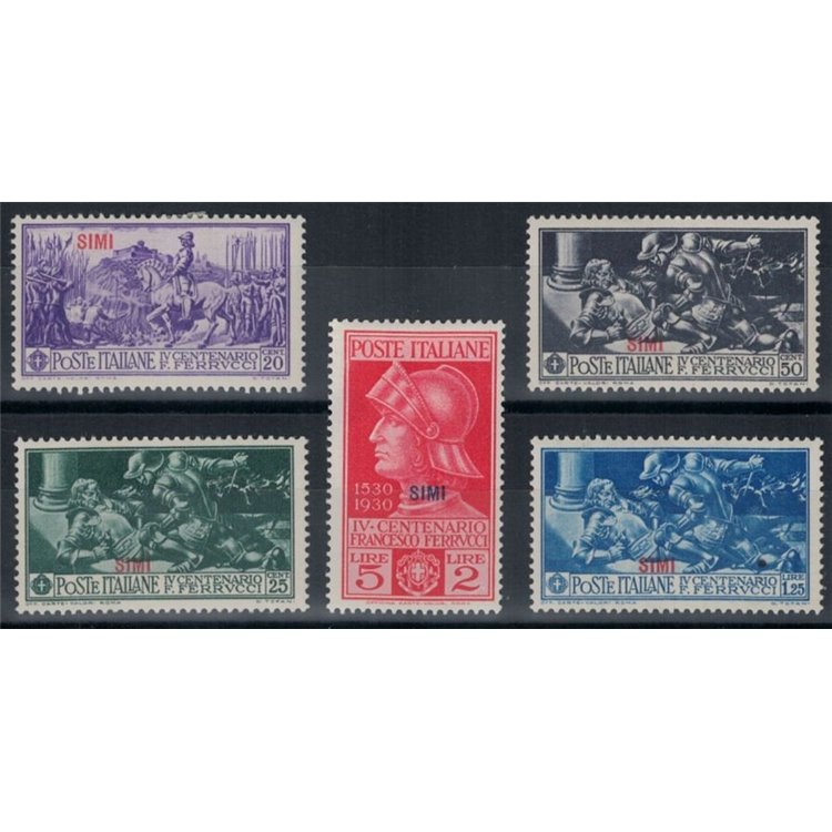 EGEO SIMI 1930 Francesco Ferrucci 5v MH*