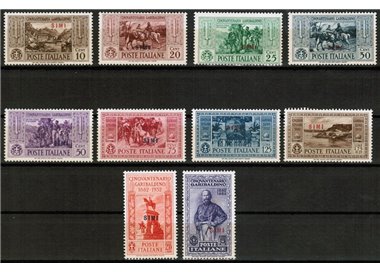 EGEO SIMI 1932 Giuseppe Garibaldi 10v MH*