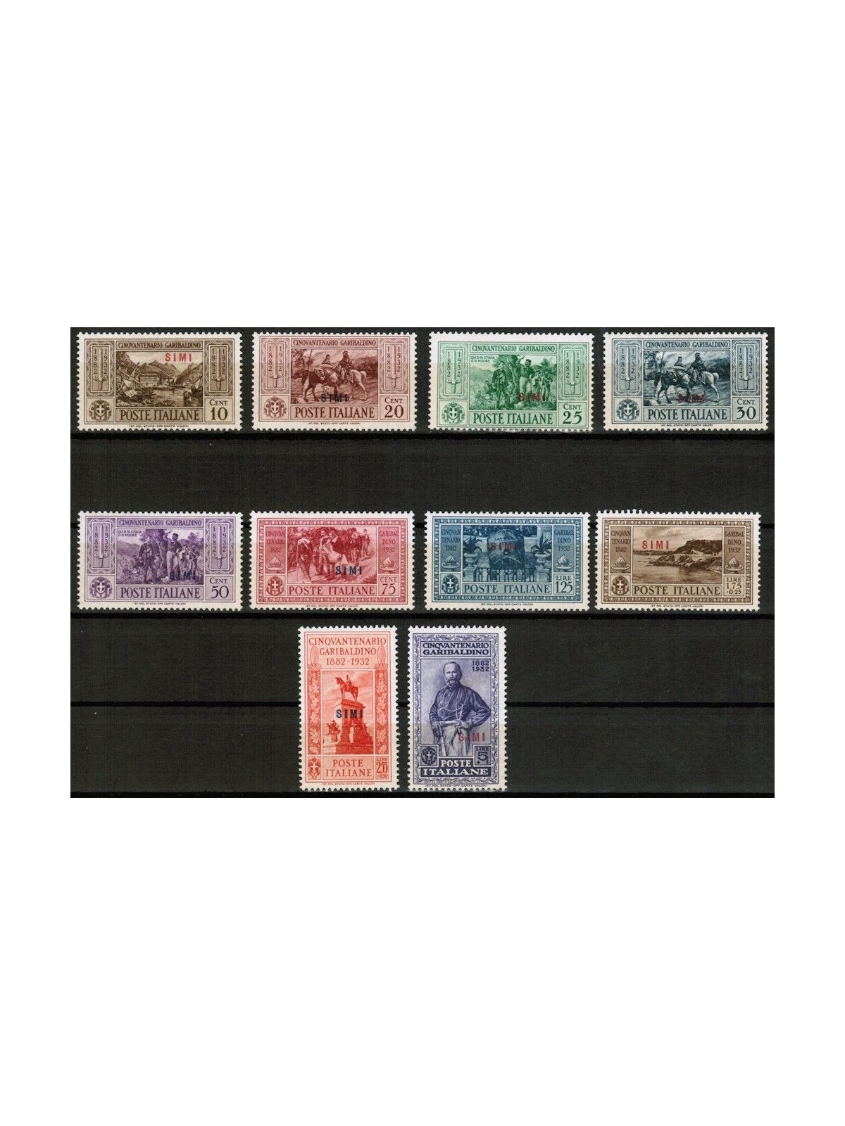 EGEO SIMI 1932 Giuseppe Garibaldi 10v MH*