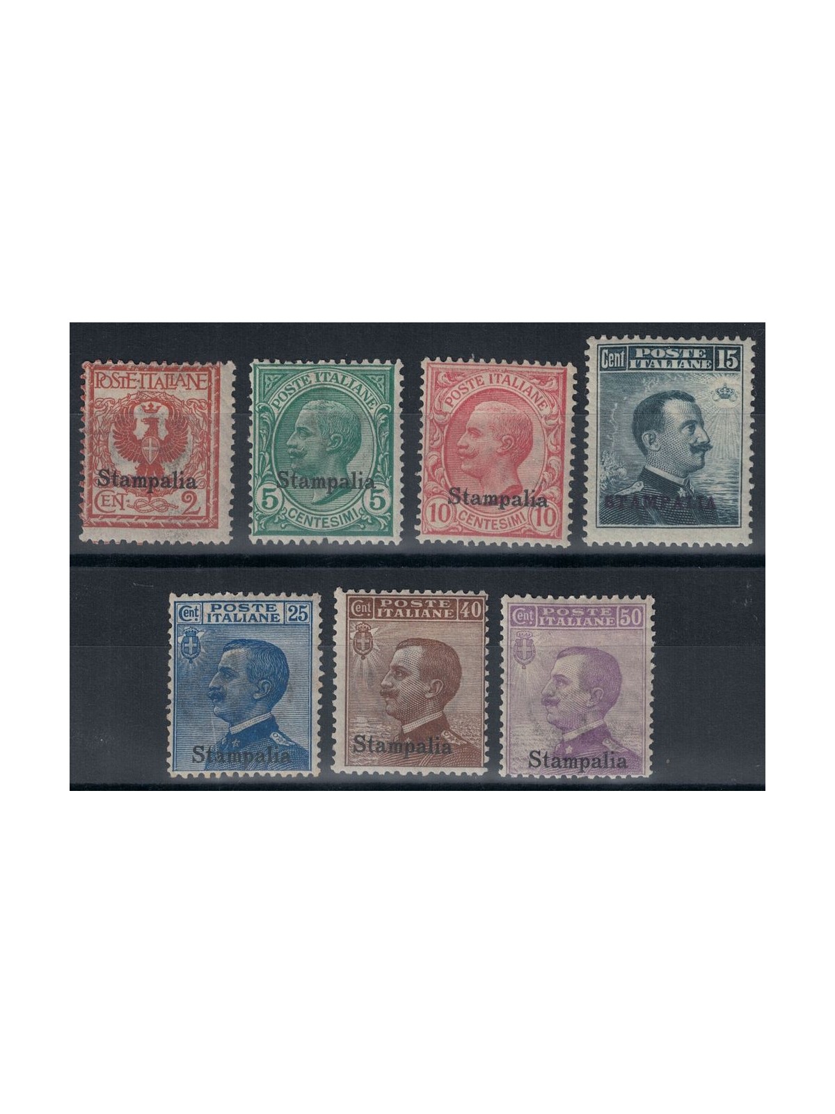 EGEO STAMPALIA 1912 Ordinary series 7v MH*