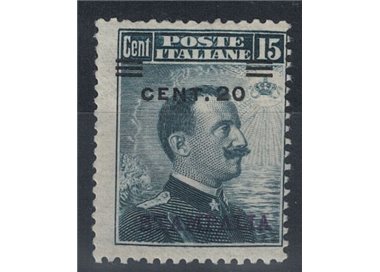 EGEO STAMPALIA 1916 20c on 15c grey black MH*