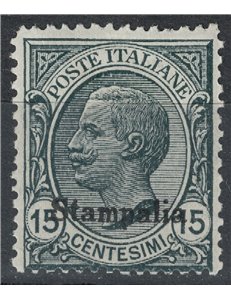 EGEO STAMPALIA 1921 15c slate MH*
