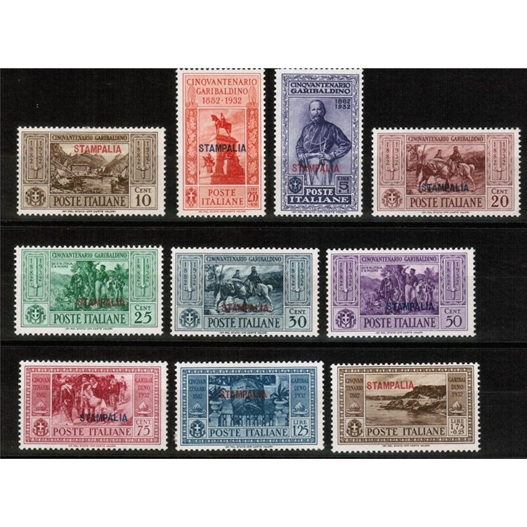 EGEO STAMPALIA 1932 Giuseppe Garibaldi 10v MH*