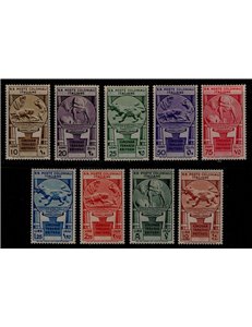 COLONIES GENERAL ISSUES 1933 Occupation of Eritrea 9v MH*