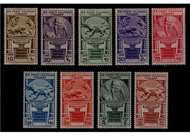 COLONIES GENERAL ISSUES 1933 Occupation of Eritrea 9v MH*