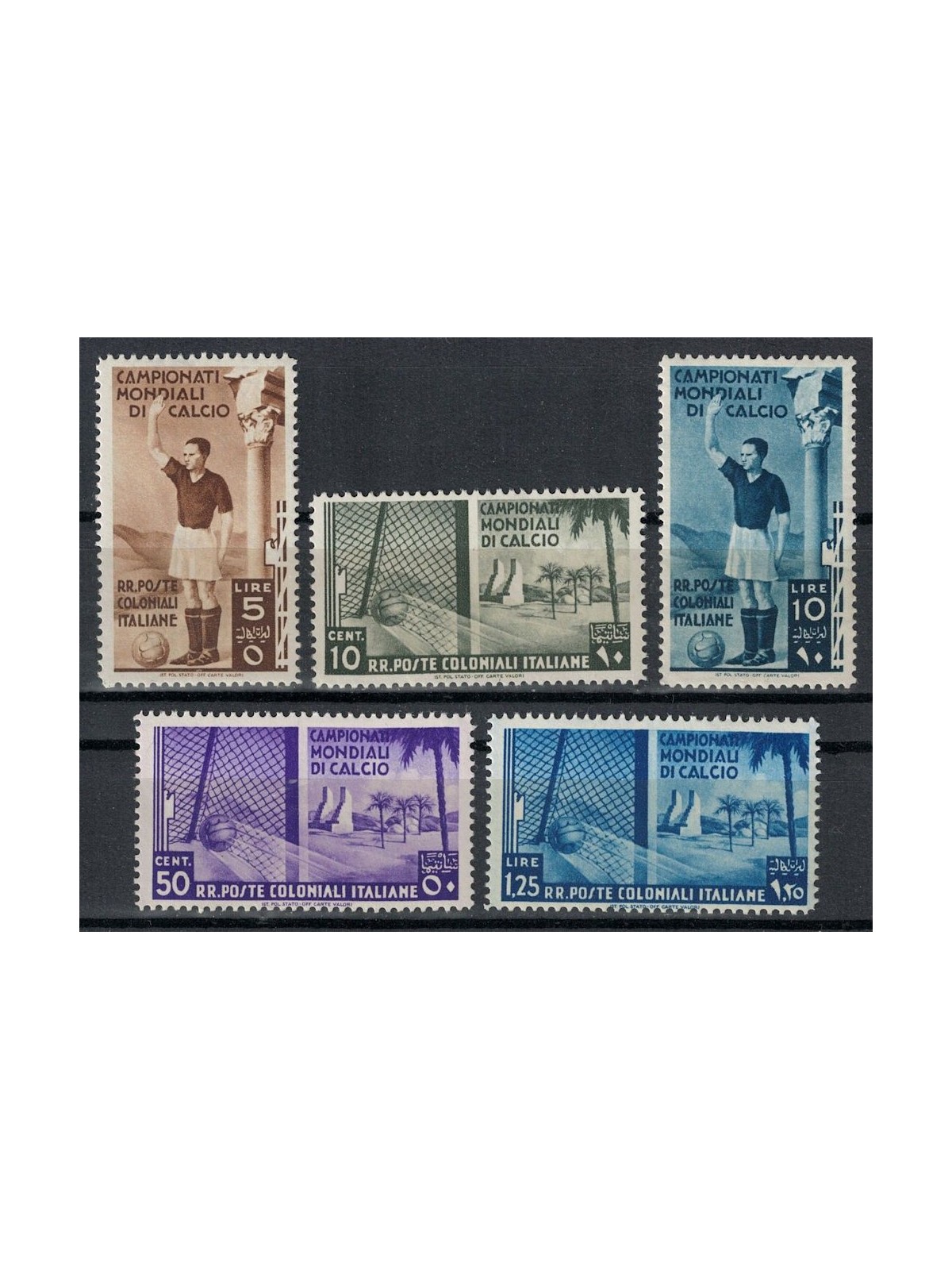 COLONIES GENERAL ISSUES 1934 Football Championships 5v MH*
