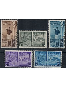 COLONIE EMISSIONI GENERALI 1934 Campionati di calcio 5v MH*