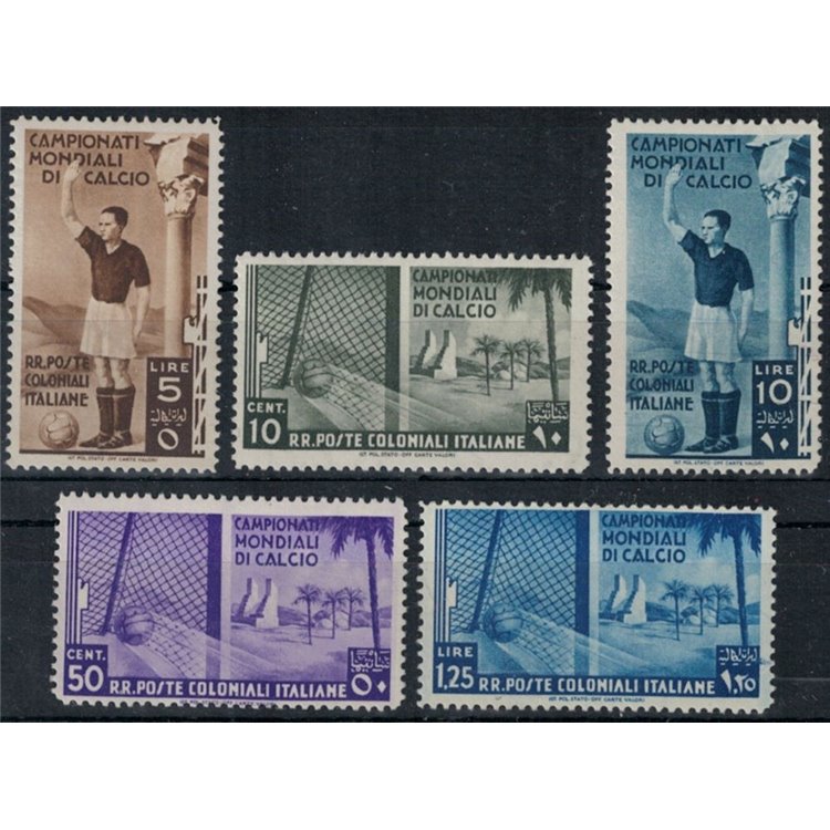 COLONIE EMISSIONI GENERALI 1934 Campionati di calcio 5v MH*