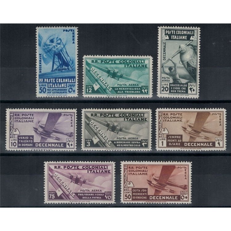 COLONIES GENERAL ISSUES 1933 March on Rome (airmail) 8v MH*