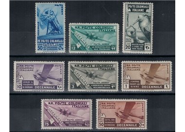 COLONIES GENERAL ISSUES 1933 March on Rome (airmail) 8v MH*