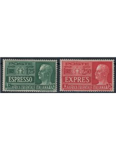 ITALIAN EAST AFRICA 1938 Express 2v MH*