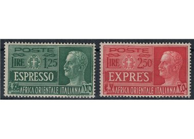 ITALIAN EAST AFRICA 1938 Express 2v MH*