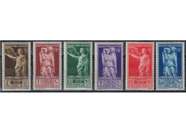 AFRICA ORIENTALE ITALIANA 1938 Bimillenario Augusto 6v MH*