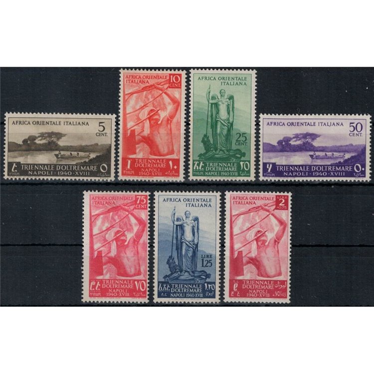 AFRICA ORIENTALE ITALIANA 1940 Triennale d'oltremare 7v MH*