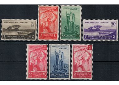 ITALIAN EAST AFRICA 1940 Overseas Triennial 7v MH*