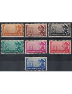 AFRICA ORIENTALE ITALIANA 1941 Fratellanza italo-tedesca 7v MH*