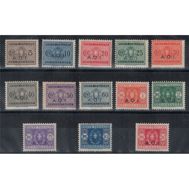AFRICA ORIENTALE ITALIANA 1941 Segnatasse 13v MH*