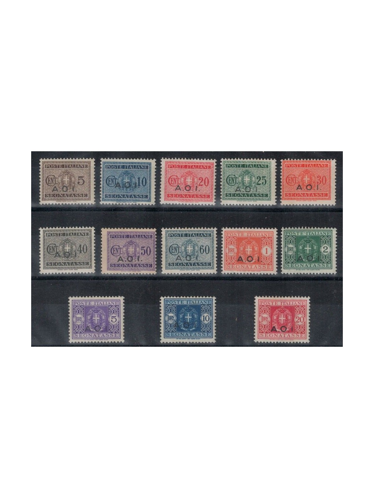 AFRICA ORIENTALE ITALIANA 1941 Segnatasse 13v MH*