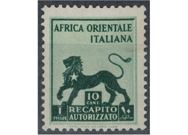 ITALIAN EAST AFRICA 1942 Authorised delivery MH*