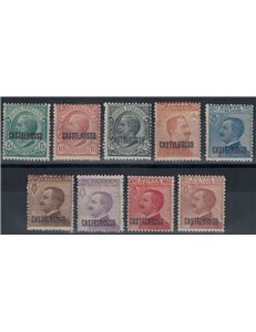 EGEO CASTELROSSO 1922 Serie ordinaria 9v MH*