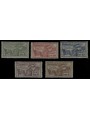 EGEO CASTELROSSO 1923 Occupazione italiana dell'isola 5v MH*