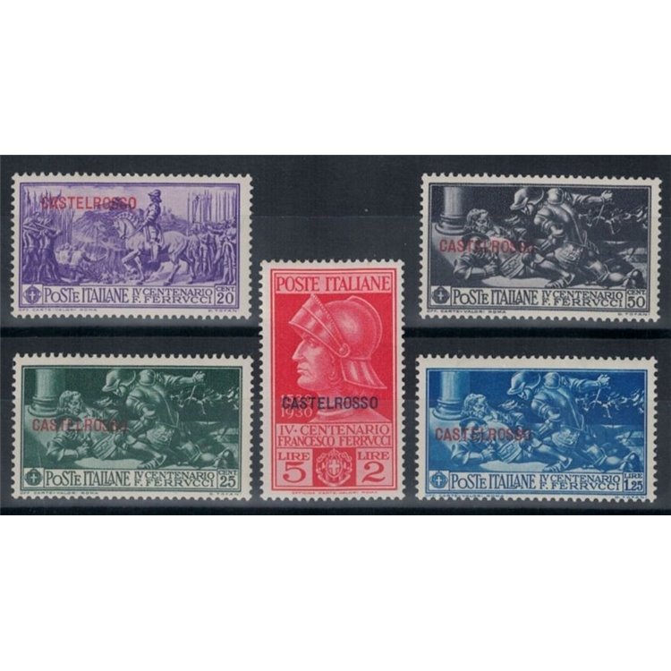 AEGEAN CASTELROSSO 1930 Francesco Ferrucci 5v MH*