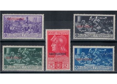 AEGEAN CASTELROSSO 1930 Francesco Ferrucci 5v MH*