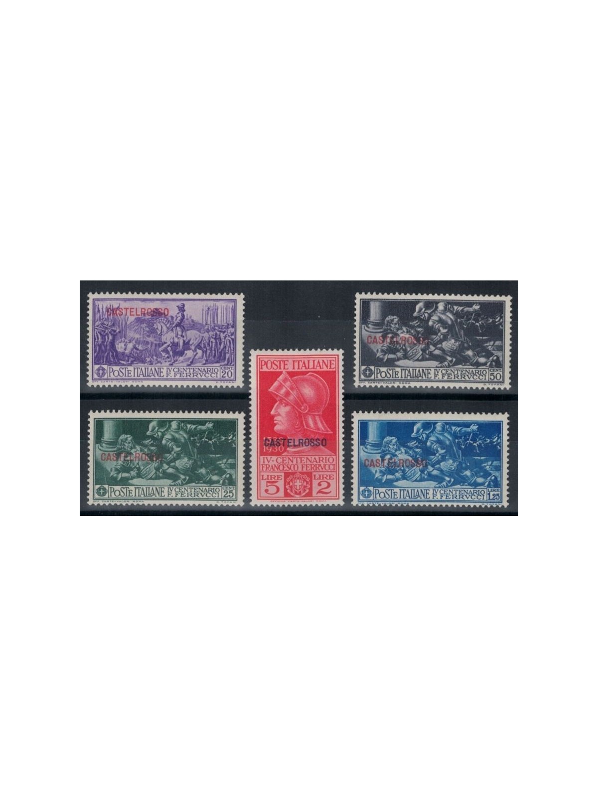 EGEO CASTELROSSO 1930 Francesco Ferrucci 5v MH*