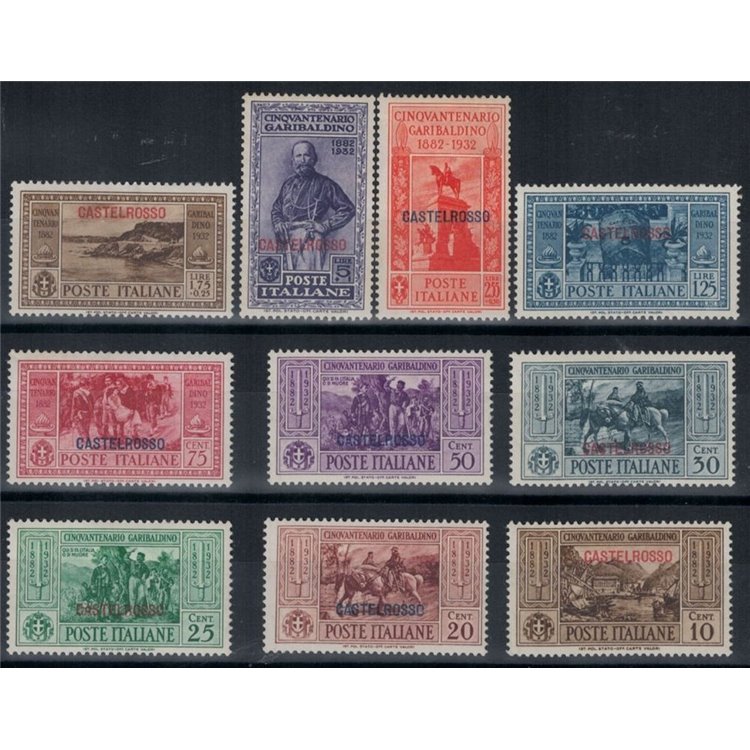 EGEO CASTELROSSO 1932 Giuseppe Garibaldi 10v MH*
