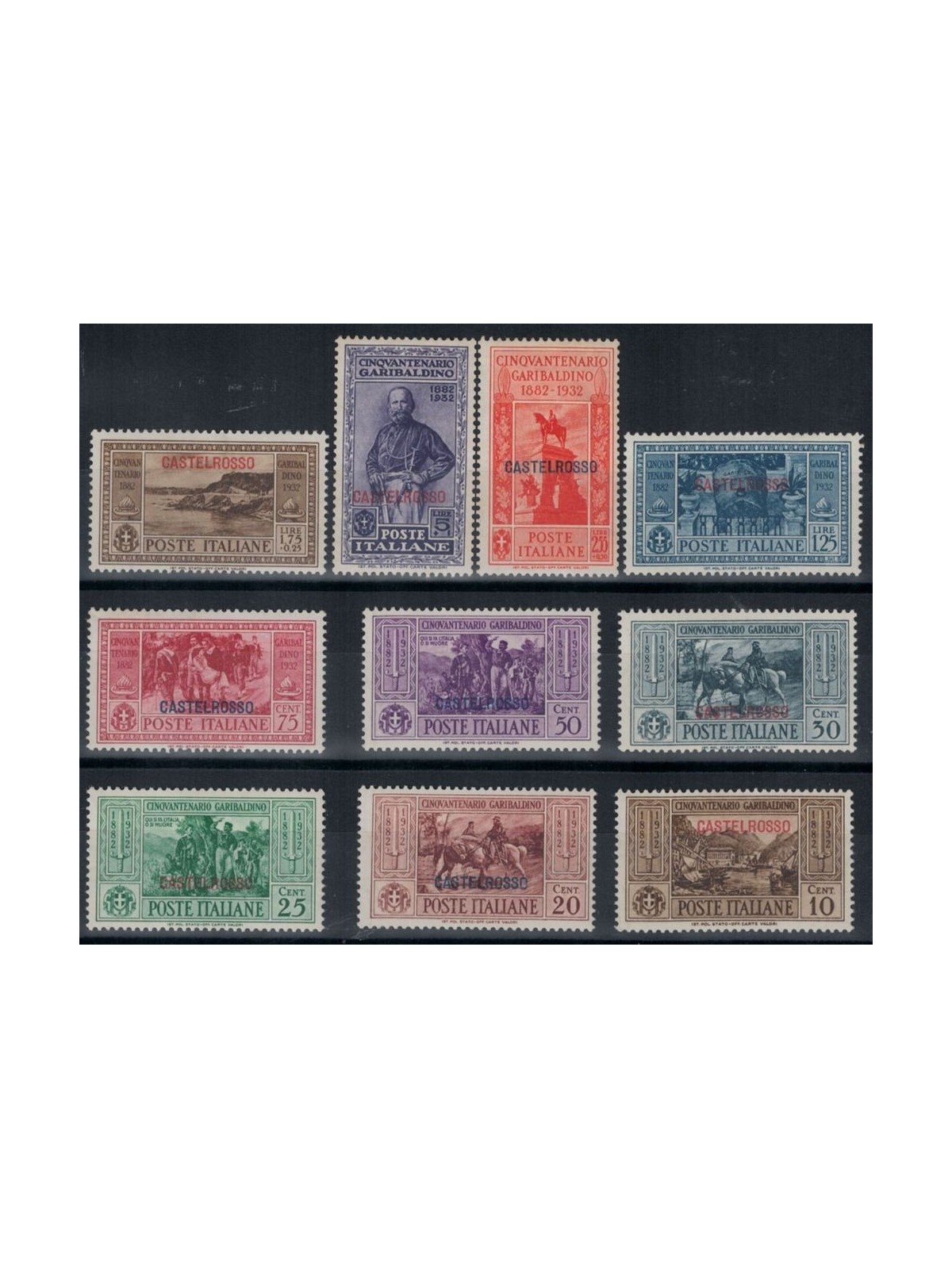 EGEO CASTELROSSO 1932 Giuseppe Garibaldi 10v MH*