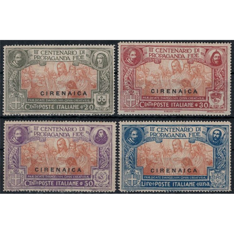 CIRENAICA 1923 Propaganda Fide 4v MH*