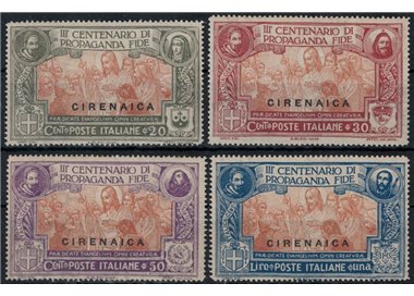 CIRENAICA 1923 Propaganda Fide 4v MH*