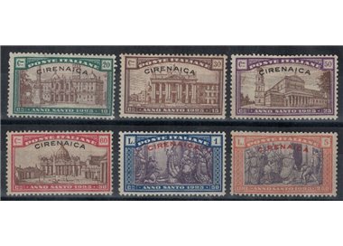 CIRENAICA 1925 Anno Santo 6v MH*