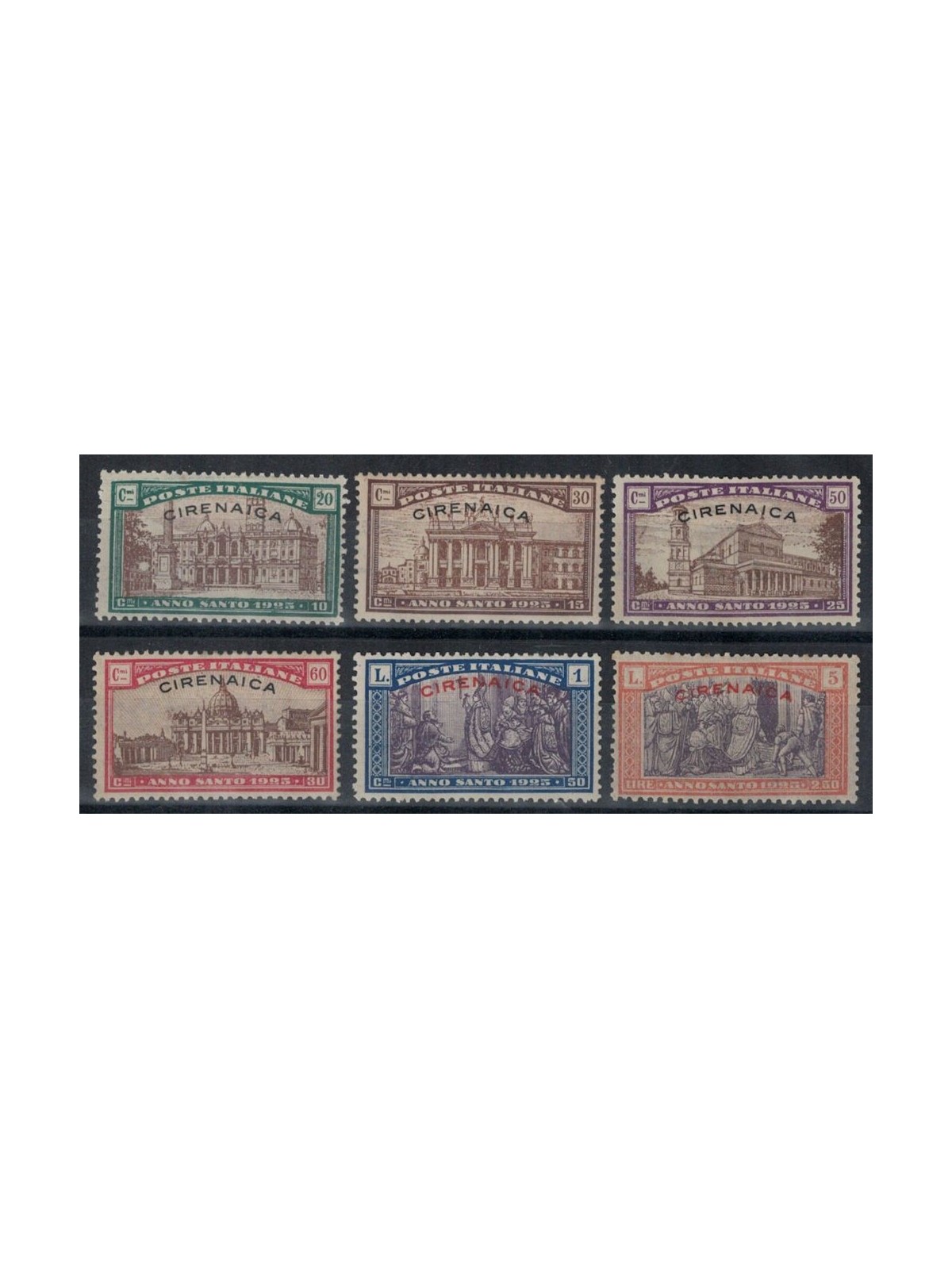 CYRENAICA 1925 Holy Year 6v MH*