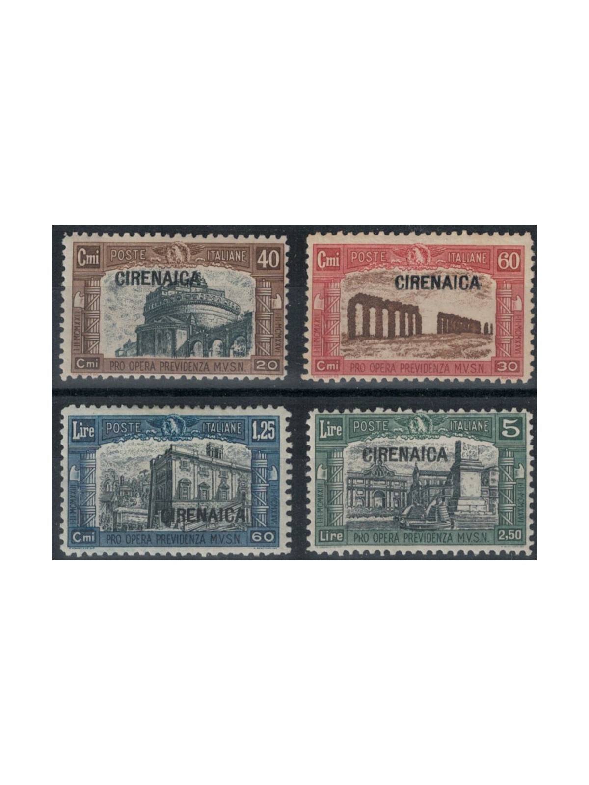 CIRENAICA 1927 Milizia I 4v MH*