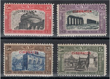 CIRENAICA 1929 Milizia II 4v MH*