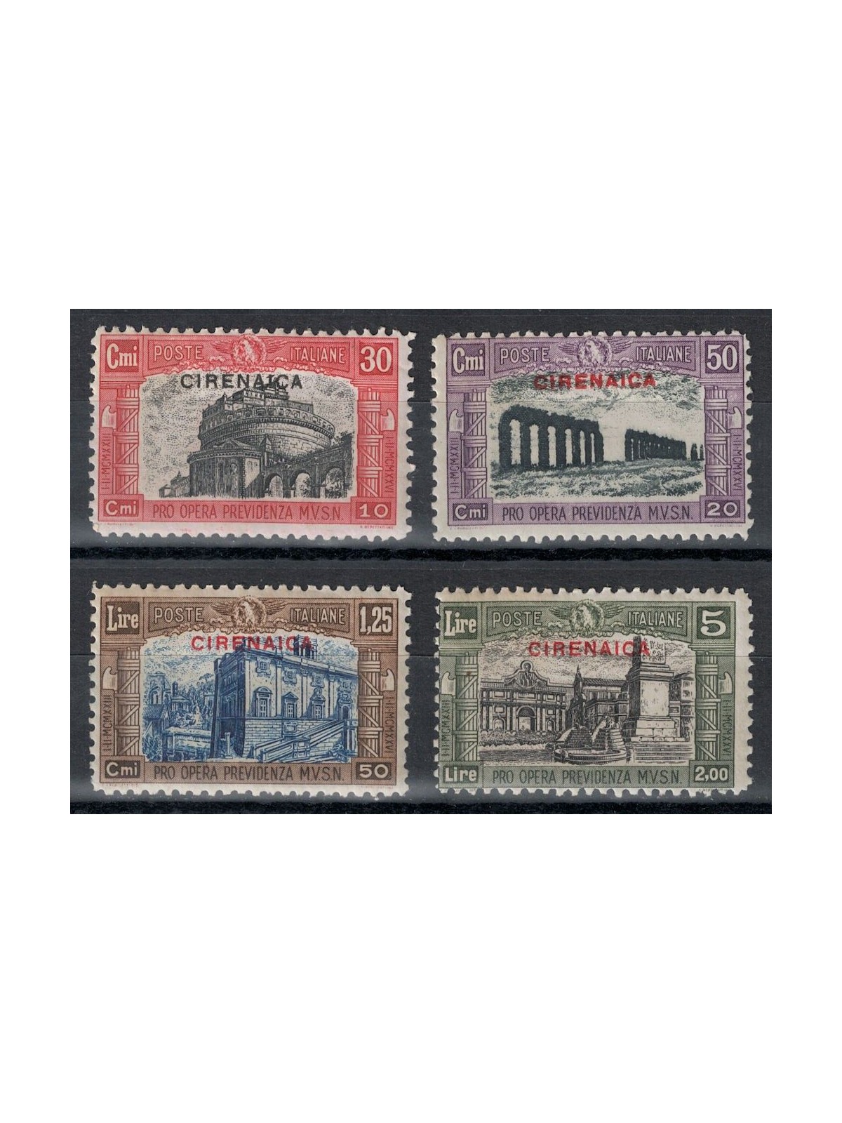 CIRENAICA 1929 Milizia II 4v MH*