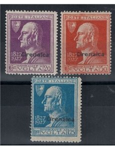 CIRENAICA 1927 Alessandro Volta 3v MH*
