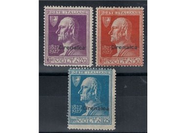 CIRENAICA 1927 Alessandro Volta 3v MH*