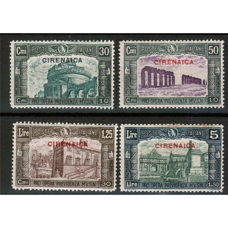 CYRENAICA 1930 Militia III 4v MH*