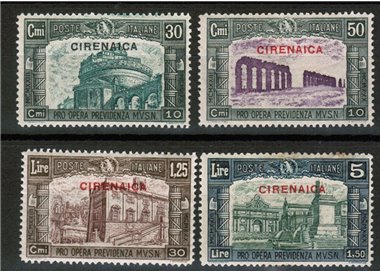 CYRENAICA 1930 Militia III 4v MH*