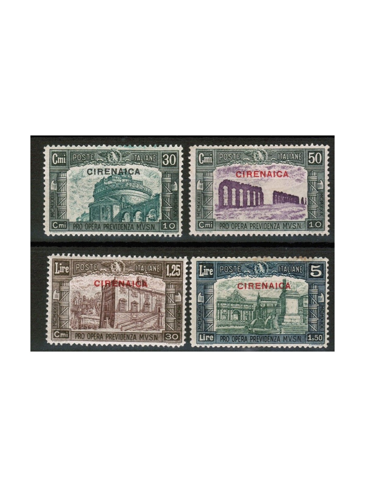 CYRENAICA 1930 Militia III 4v MH*